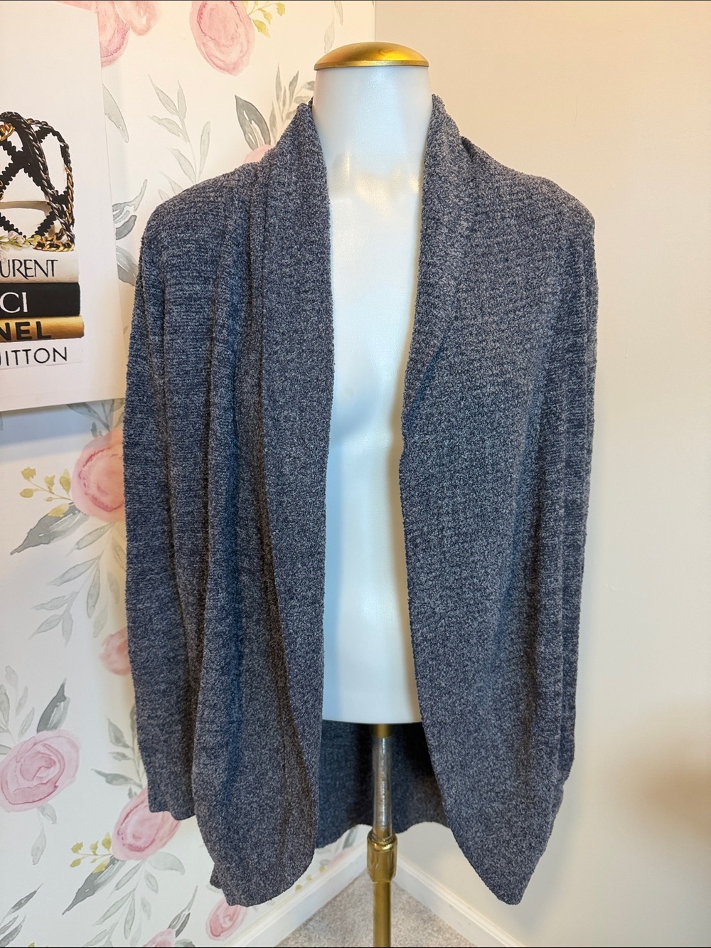 Barefoot Dreams CozyChic Lite® Circle Cardi Navy